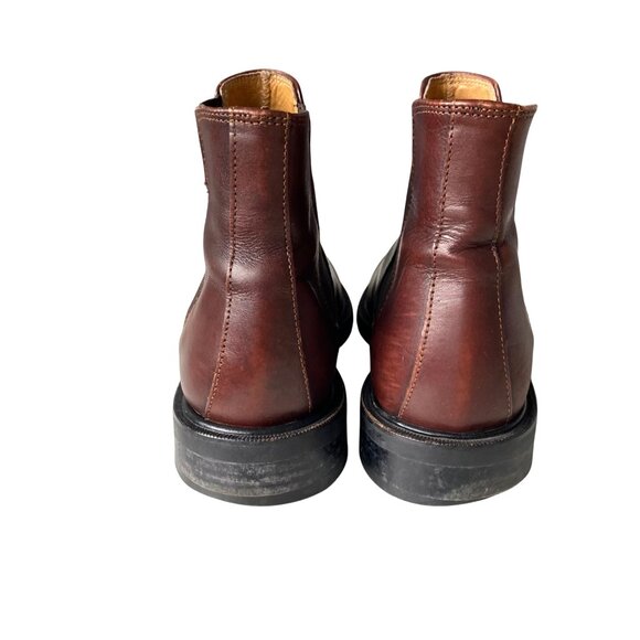 J. Crew Chelsea Boots Men's Size 7 Brown Leather Made in Italy - Picture 4 of 12
